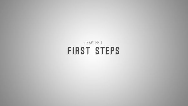 Chapter I – First steps